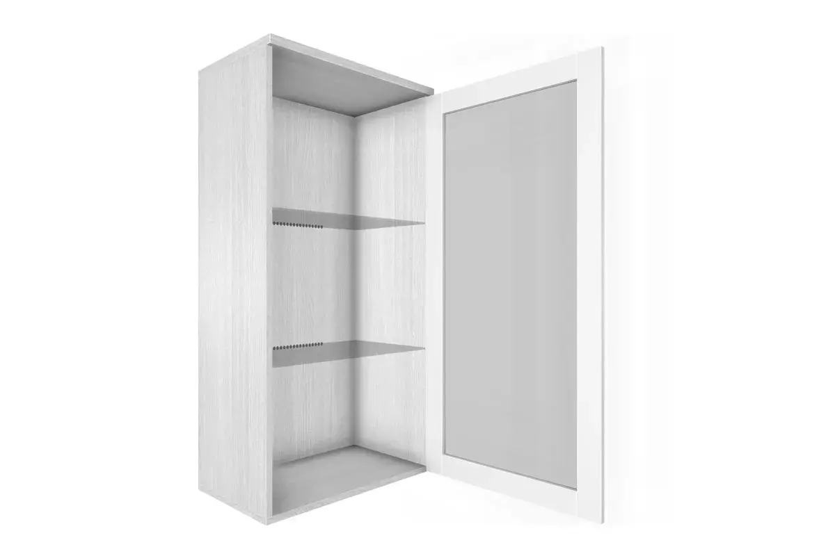 Антресоль АН-5004-СЯ-БГ (Снежный Ясень/Белый Бриллиант Глянцевый) в мебель-центре Озерцо