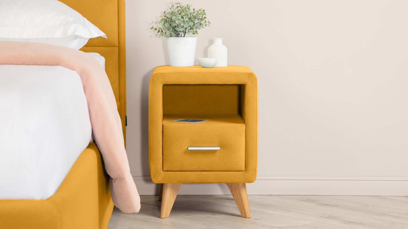 Тумба Leda, ткань Sky Velvet 30 36x36.5 — купить в Озерце