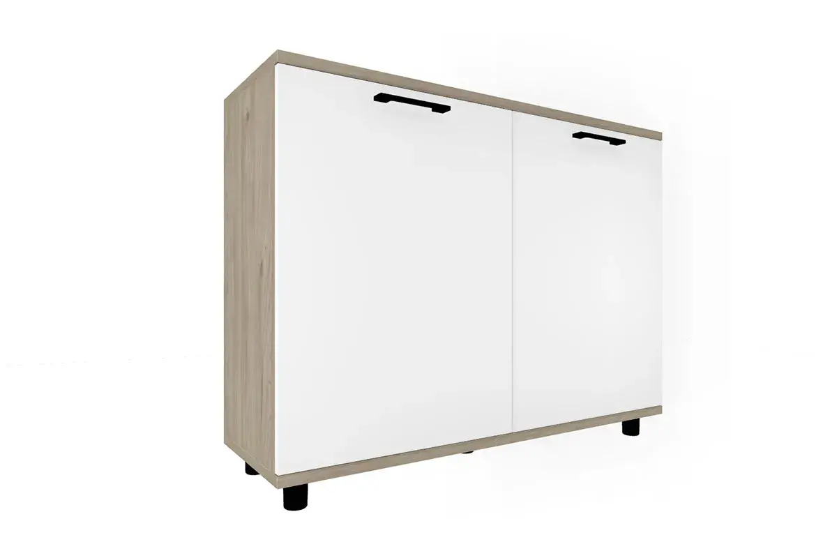 Гостиная Грейс комплект 10 (Гикори Джексон светлый/Белый Бриллиант Глянцевый) — Мебель-центр Озерцо