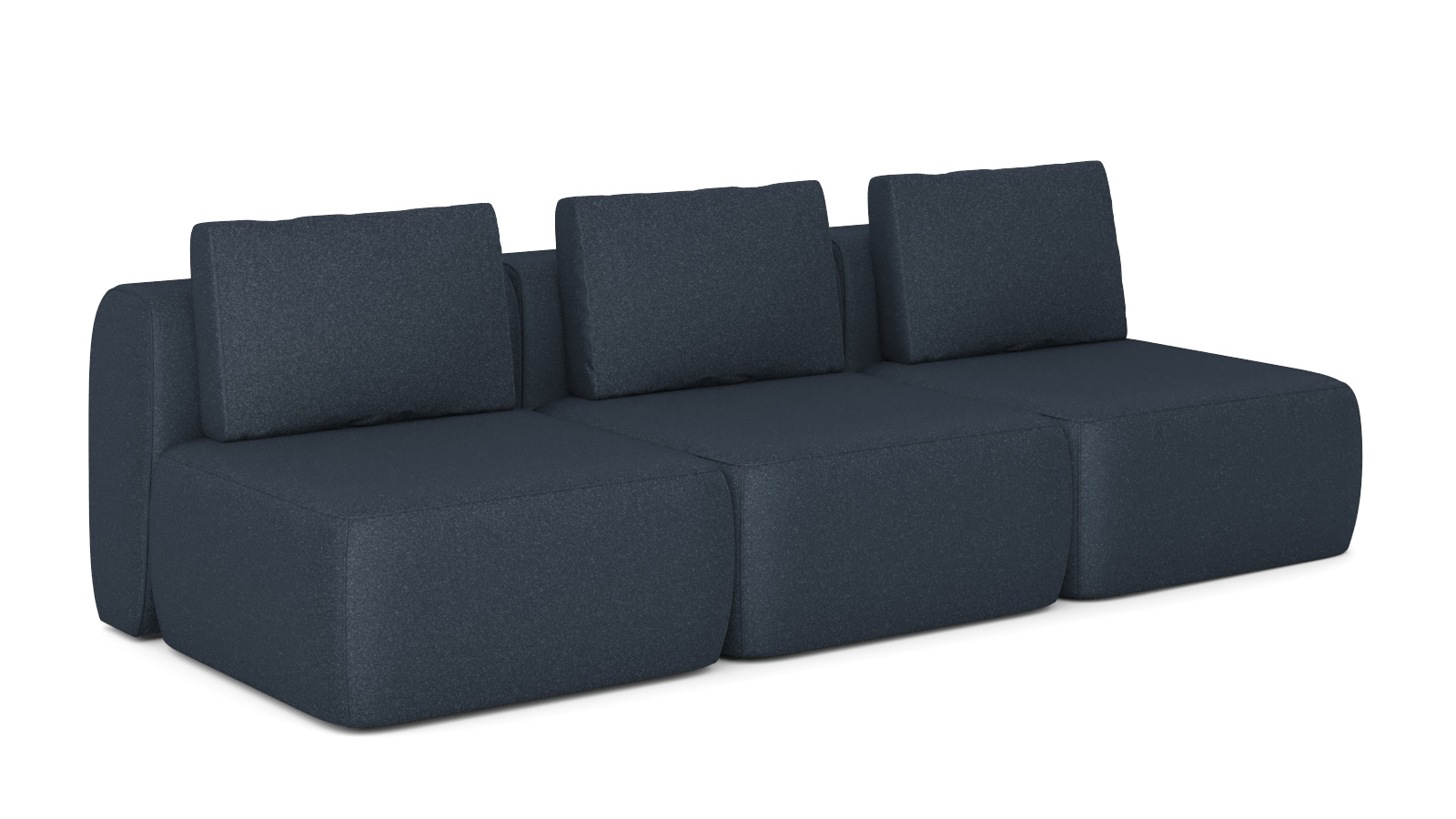 Диван модульный Мольто-3 секц-пуф 85+85+85-спинка 85+85+85-Тк. Aura 18 57 — купить в Озерце