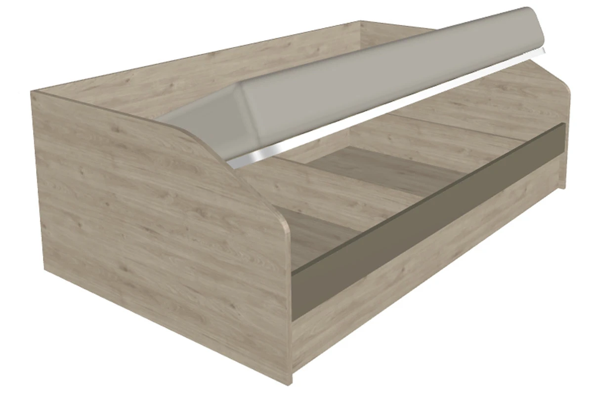 Кровать КР-119-ГС-ЛМ 120х200 (Гикори Джексон Светлый/Латте Матовый) - купить в Озерце