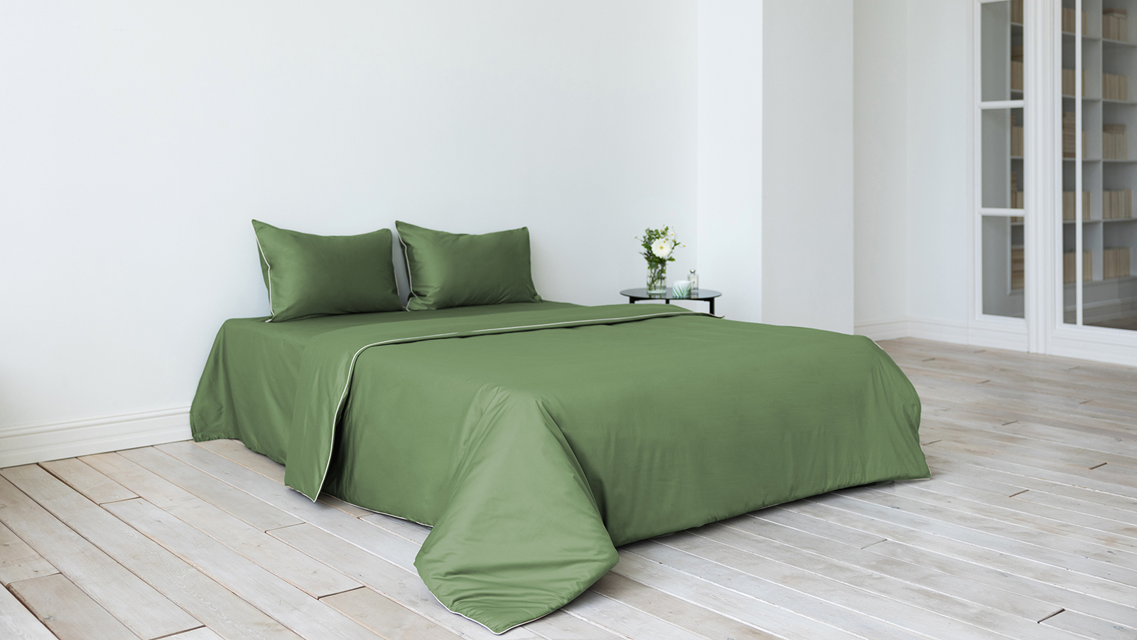 Постельное белье Maco Sateen Limited, цвет: Еловый (односп) 140x205, без простыни в мебель-центре Озерцо