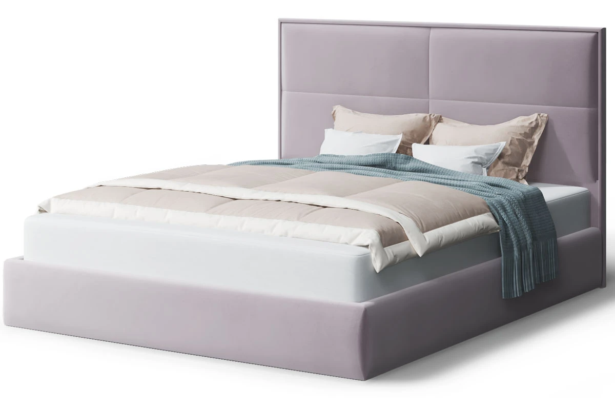 Кровать без опоры Скай с ПМ 140х200 (Нео 15/Лиловый) - купить в Озерце