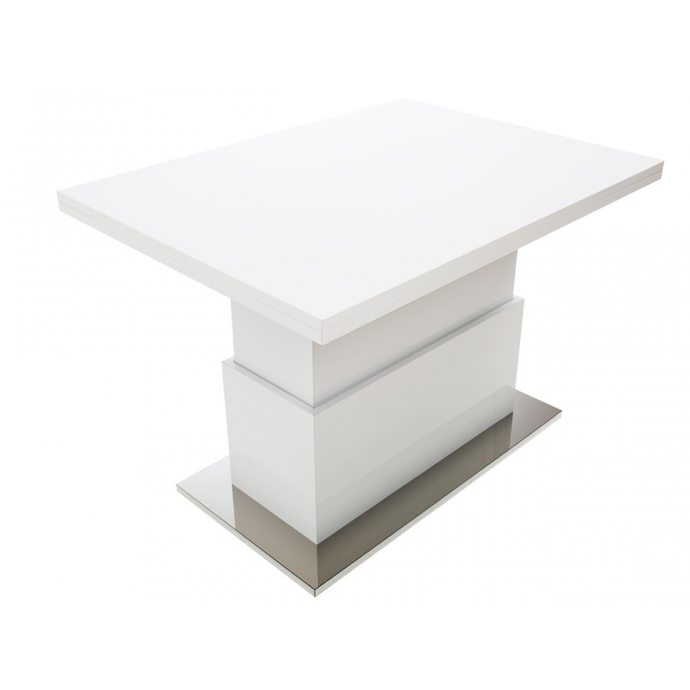 Стол-трансформер SLIDE белый глянец - купить в Озерце