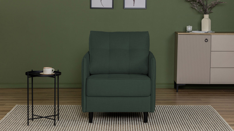 Кресло Amani Pro, Тк. Lidot green (подлокотник: 5 см) 73.5x89 — купить в Озерце
