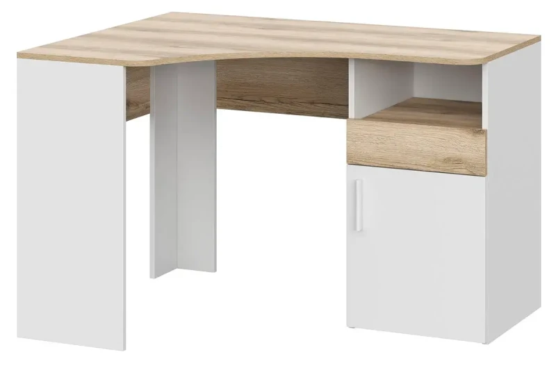 Стол Геометрия-10 (Белый/Делано светлый) — Мебель-центр Озерцо