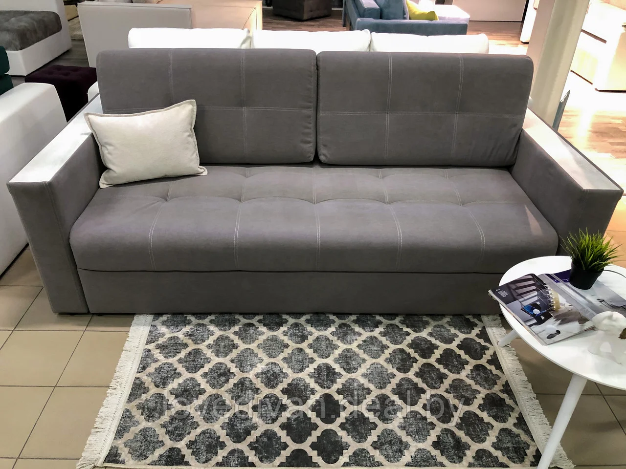 Диван Европа с функциональными деревянными подлокотниками — купить в Озерце