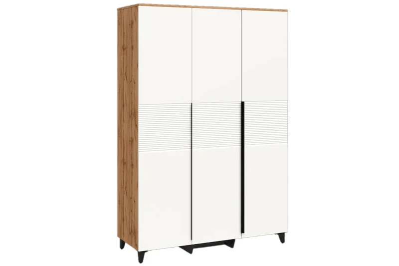 Шкаф для платья и белья Белла №1 (Дуб Вотан/Тальк) в мебель-центре Озерцо