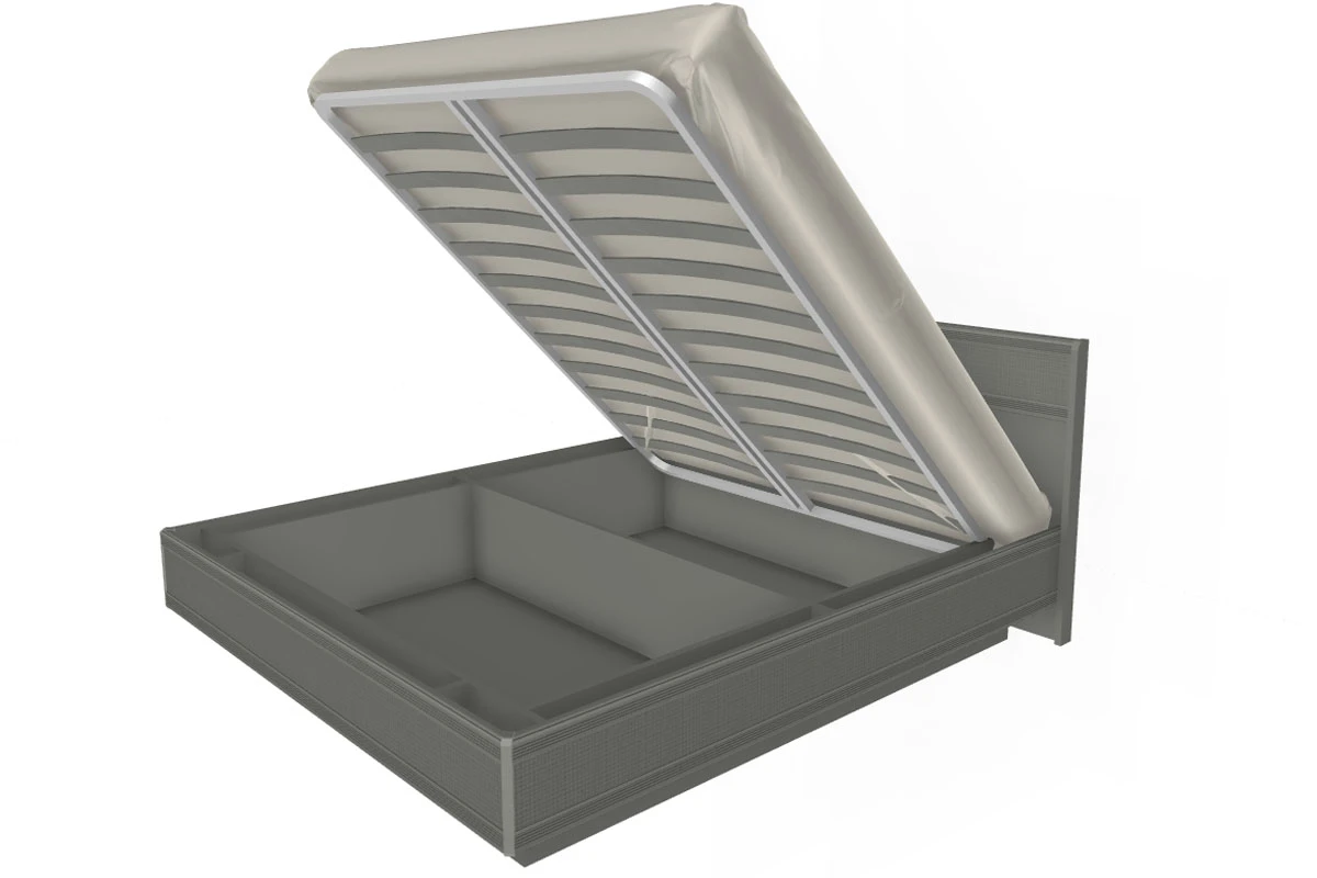 Кровать КР-1004-СО с ПМ 180х200 (Серый Оникс) - купить в Озерце