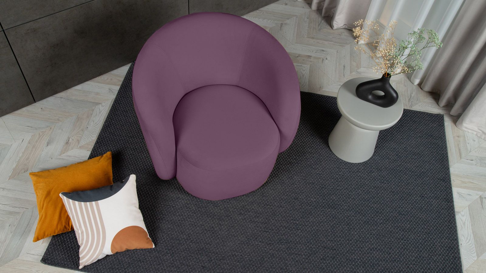 Кресло Nuage Sky Velvet 10 86x90 — купить в Озерце