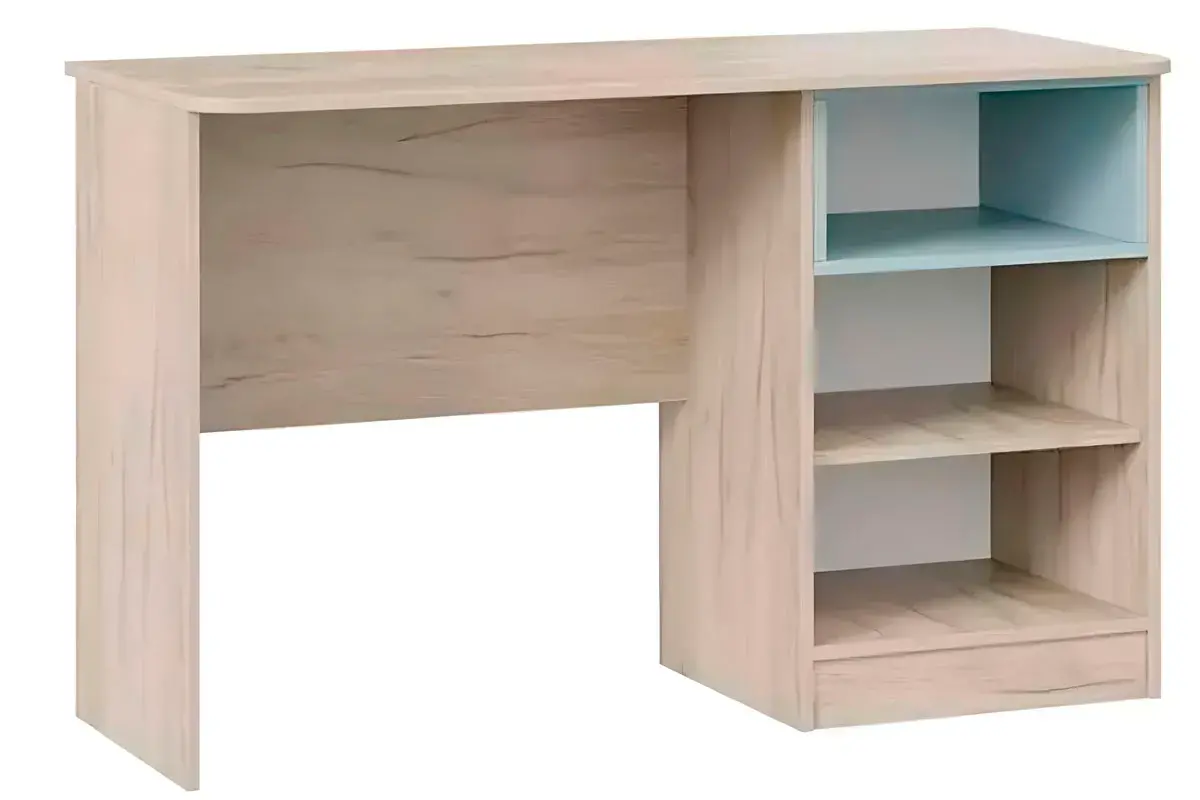 Стол письменный Тип 1 Оливер (Дуб Крафт серый/ Белый /Серо-голубой) — Мебель-центр Озерцо