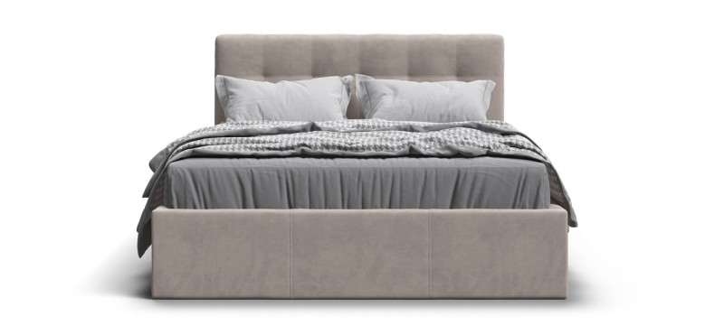 Кровать Белла 140*200 велюр Monolit латте - купить в Озерце