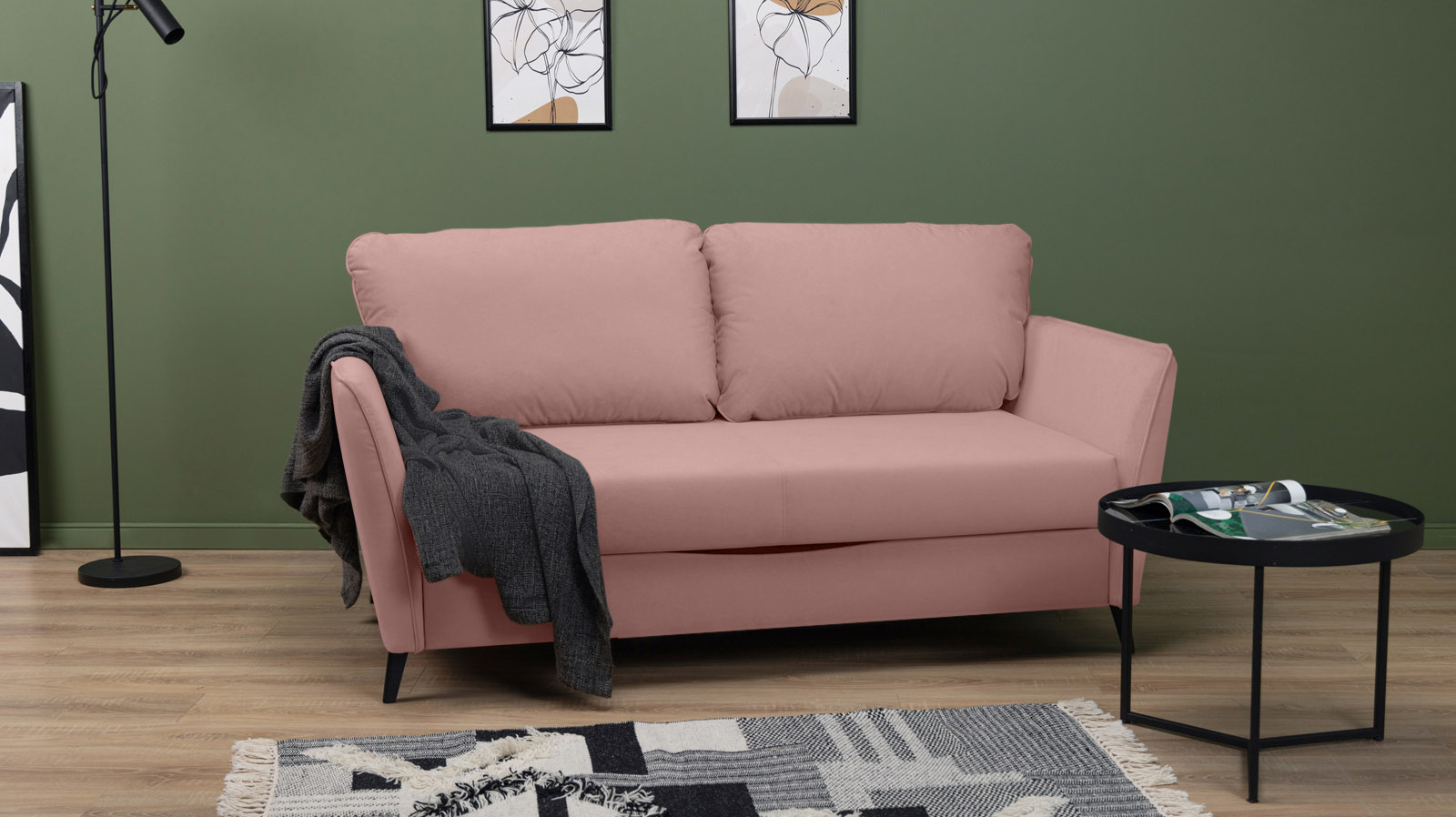 Диван Laguna Mini, ткань Sky Velvet 01 144x201 — купить в Озерце