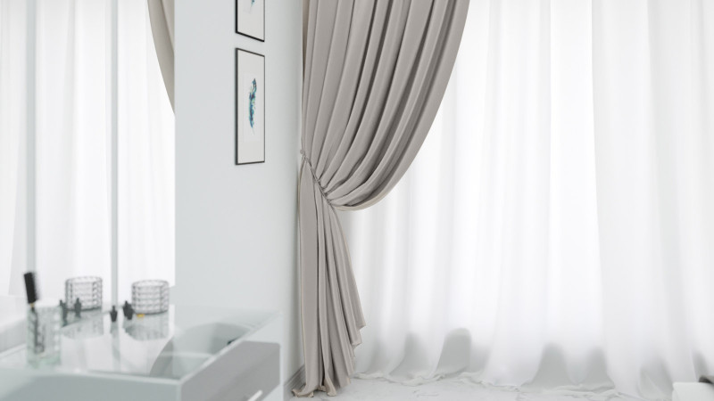 Шторы Blackout Glossy 2.0, цвет Дымчатый, 160x255 в мебель-центре Озерцо