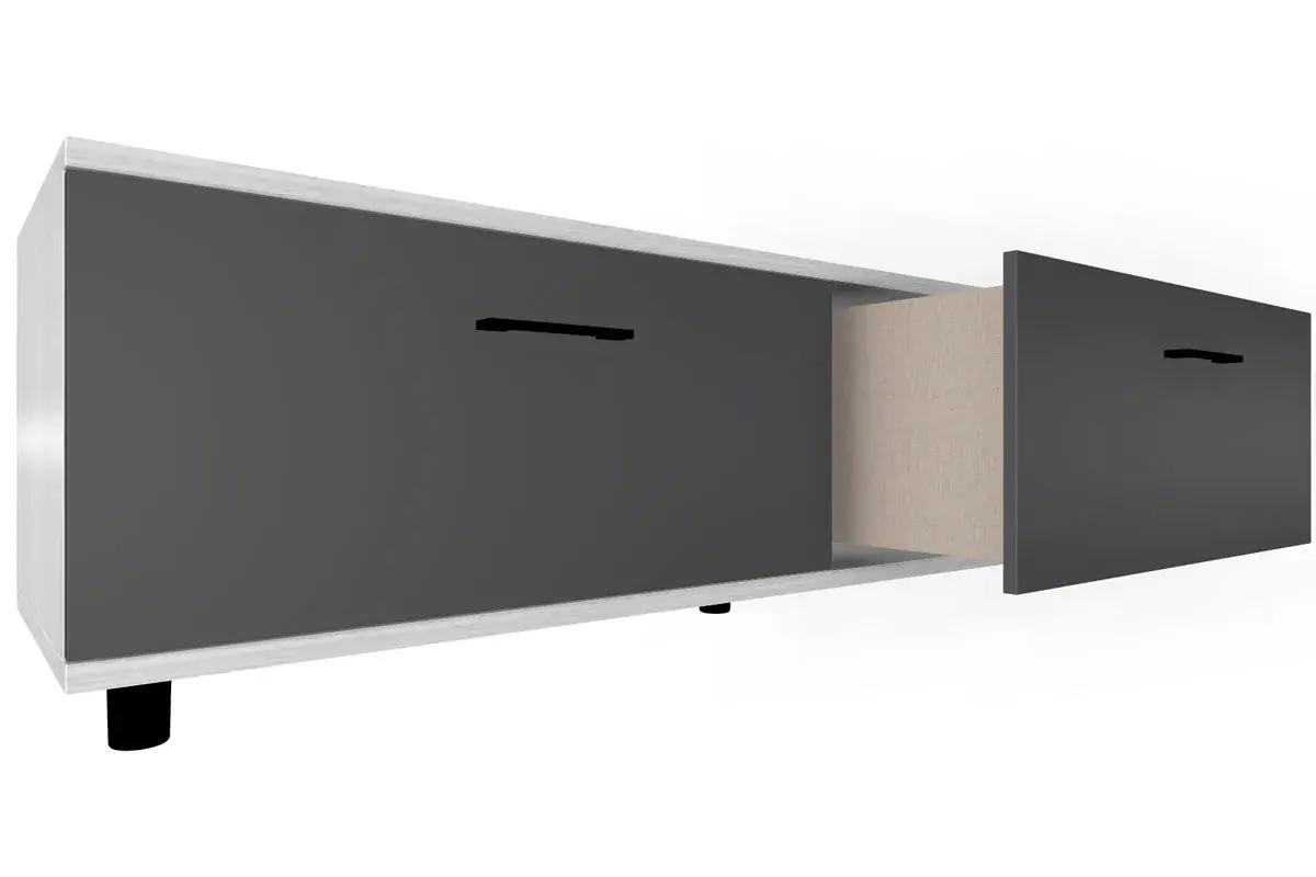 Тумба ТБ-5039-СЯ-АМ (Снежный Ясень/Антрацит Матовый) — Мебель-центр Озерцо