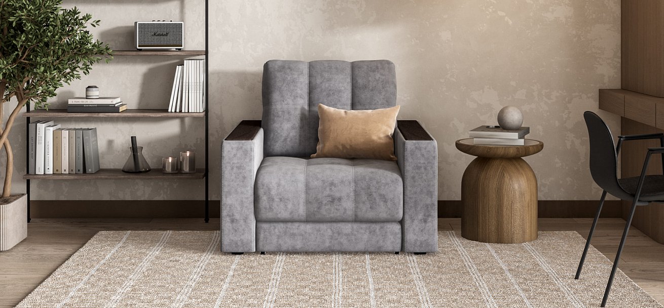 Босс кресло-кровать Велюр Роял агат — купить в Озерце