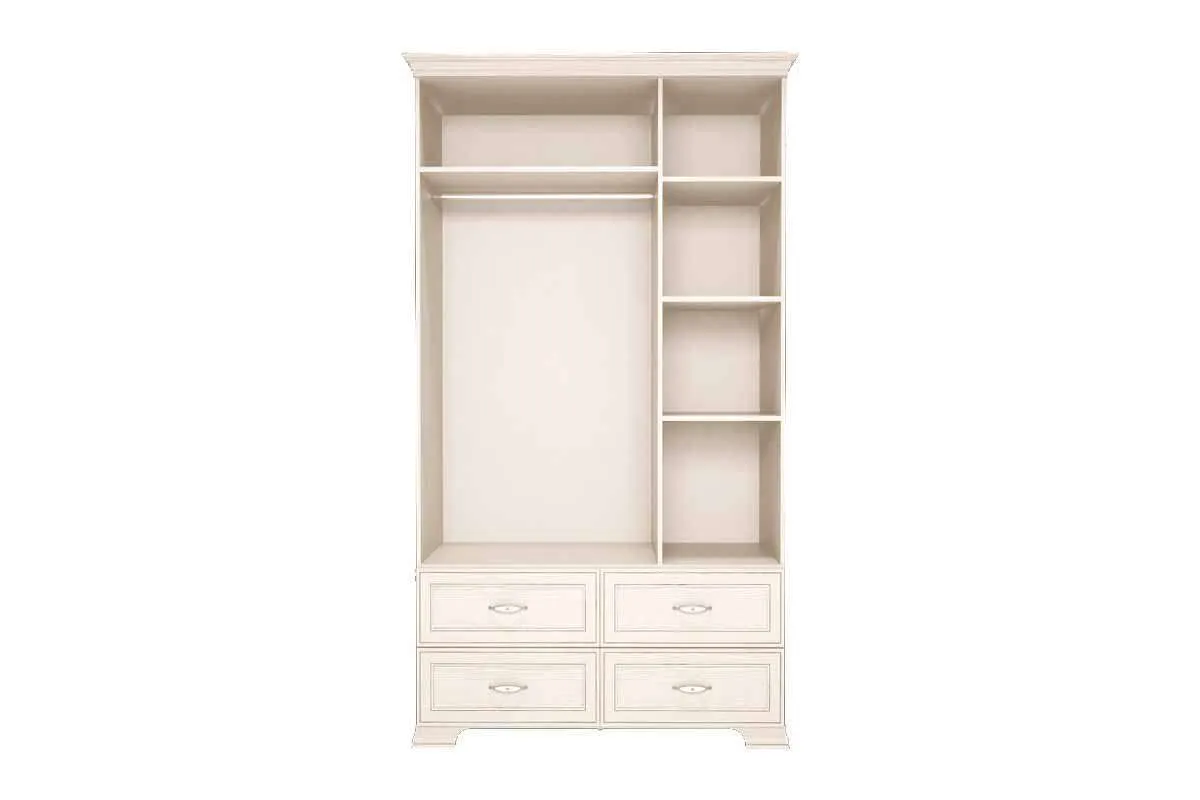 Венеция 1 Шкаф для одежды 3-х дв с ящиками (без зеркала) в мебель-центре Озерцо