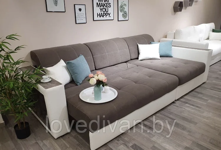 Диван угловой Европа с подушками Брайт — купить в Озерце