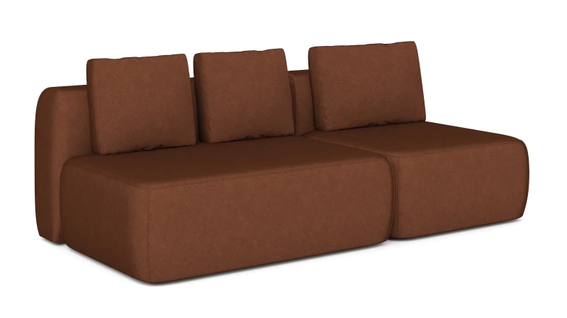 Диван модульный Molto, 2-секционный,125+85+125+85, ткань Galaktika grap 107x214 — купить в Озерце