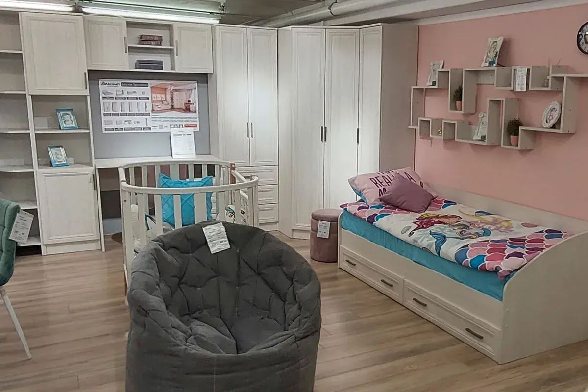 ПРИНЦЕССА Кровать одноярусная (без матраца) с 2 ящиками Астрид - купить в Озерце