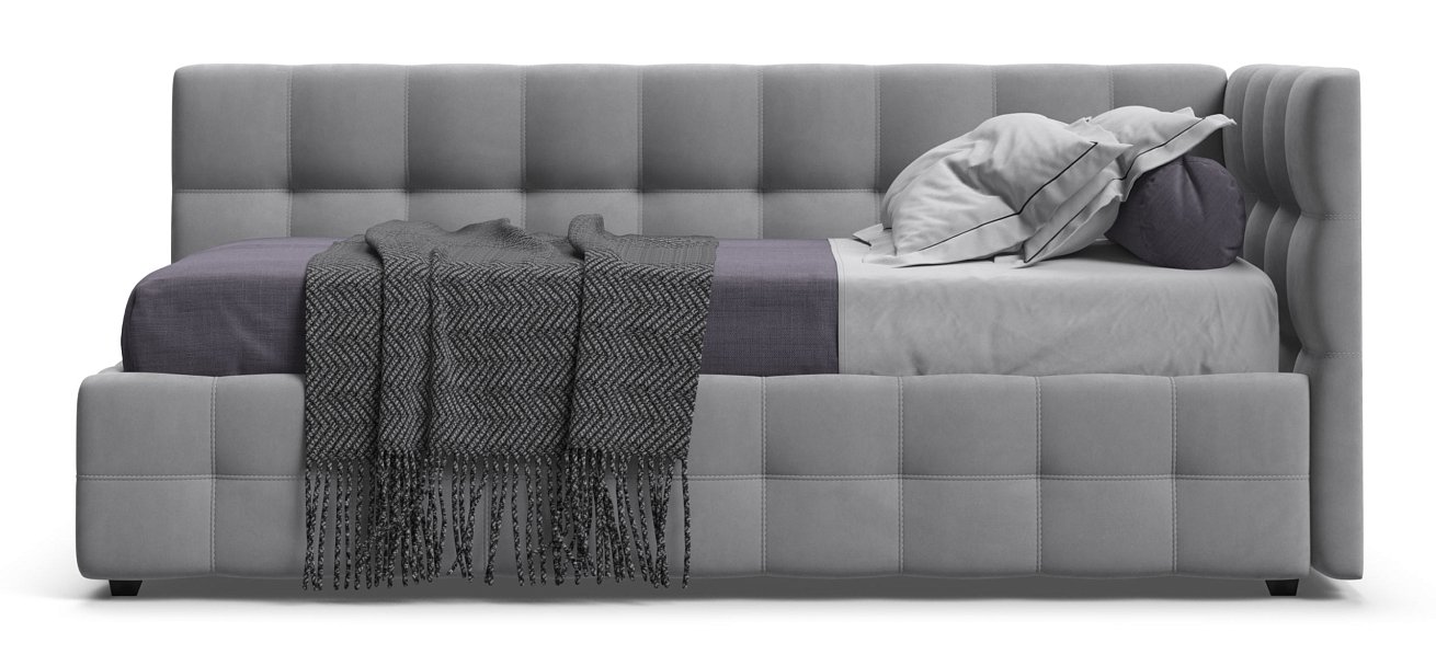 Кровать BOSS mini NEW велюр Monolit сталь - купить в Озерце