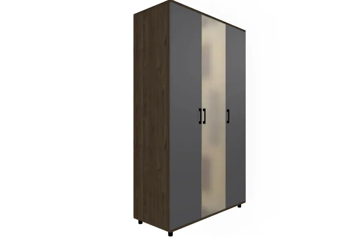 Спальня Грейс комплект 2 (Гикори Джексон Темный/Антрацит Матовый) - купить в Озерце