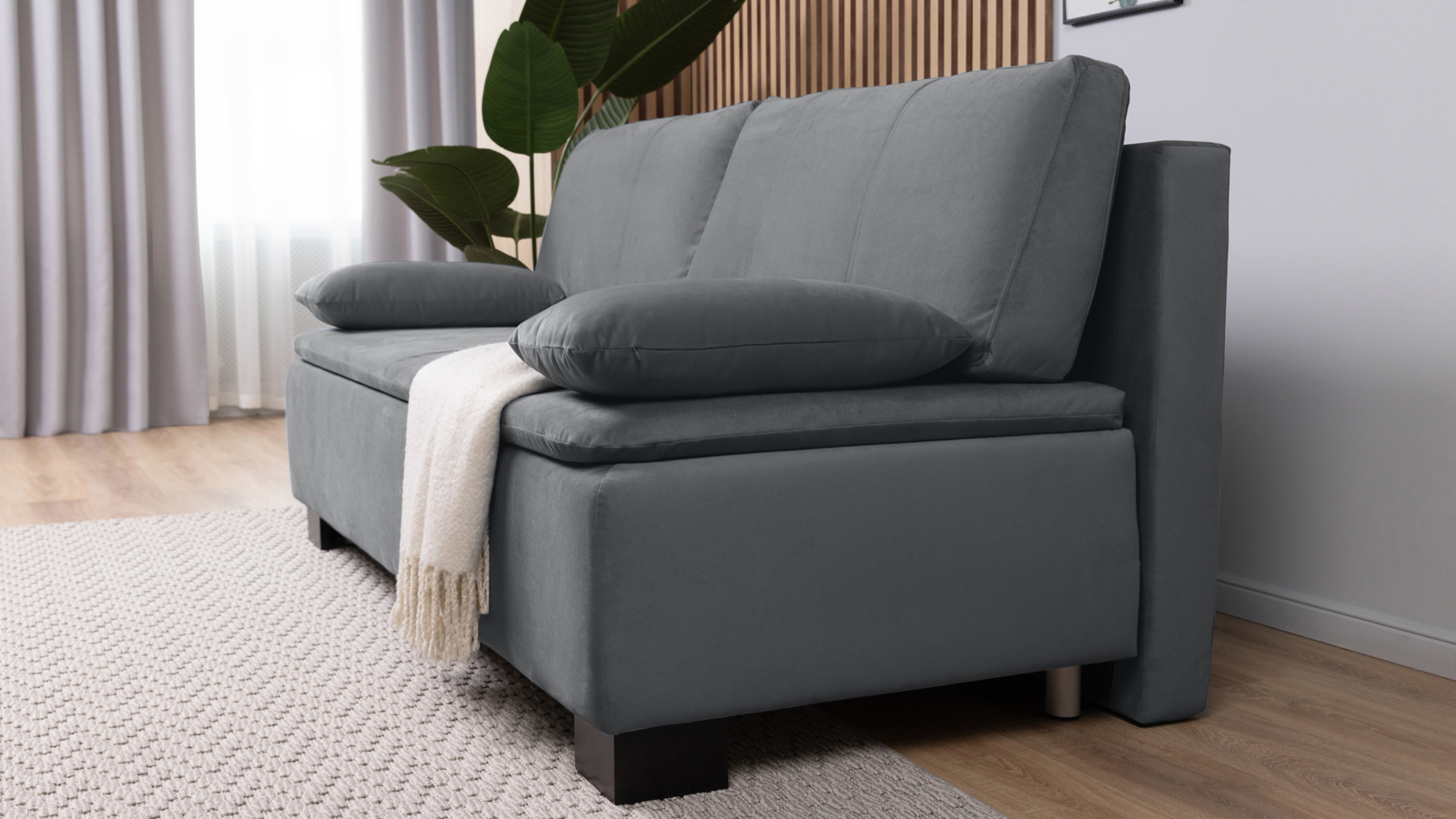 Диван Trenton Sky velvet 16 с коробом для белья 93x200 — купить в Озерце
