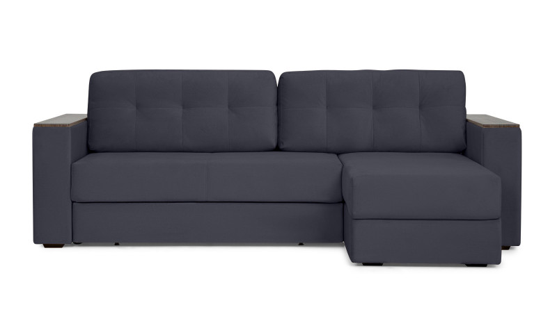 Диван угловой Loko Pro с хранением в подлокотниках, ткань Sky Velvet 40 164x212 — в мебель-центре Озерцо