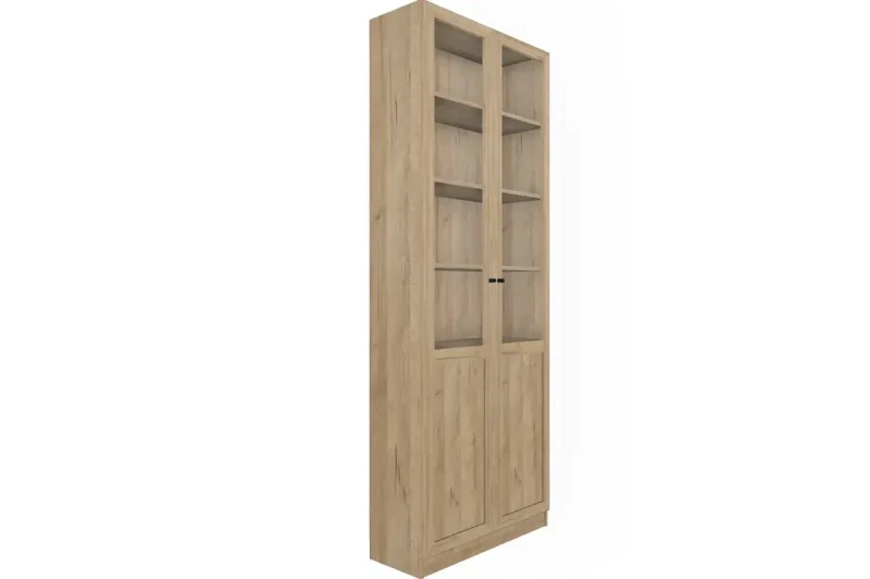 Шкаф для книг Харрис 32 (Дуб Серый Craft) в мебель-центре Озерцо