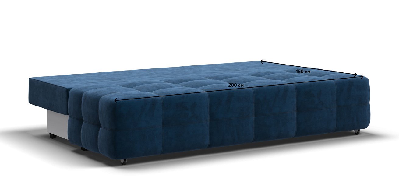 Денди Мини диван Велюр Монолит синий — купить в Озерце