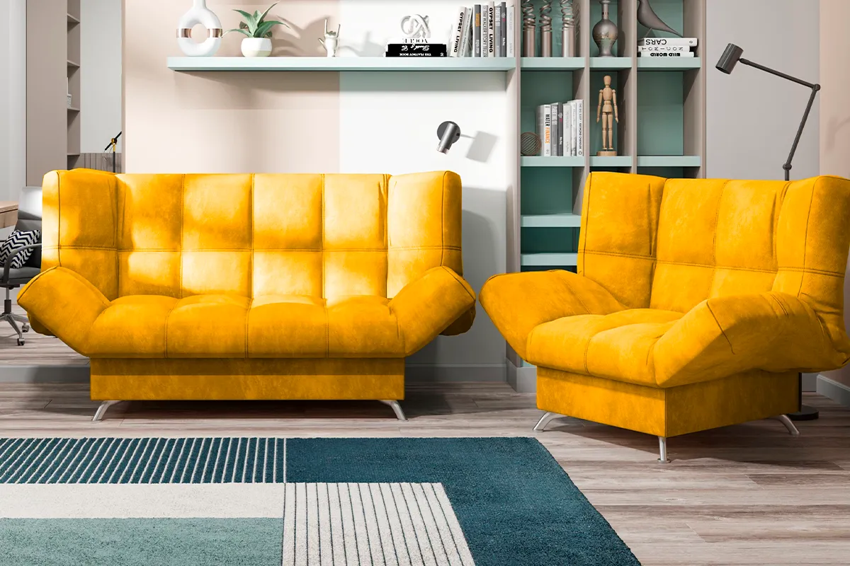Диван-кровать Клик-кляк 8 ДК Регина-45.1 Tenerife Curcuma — купить в Озерце
