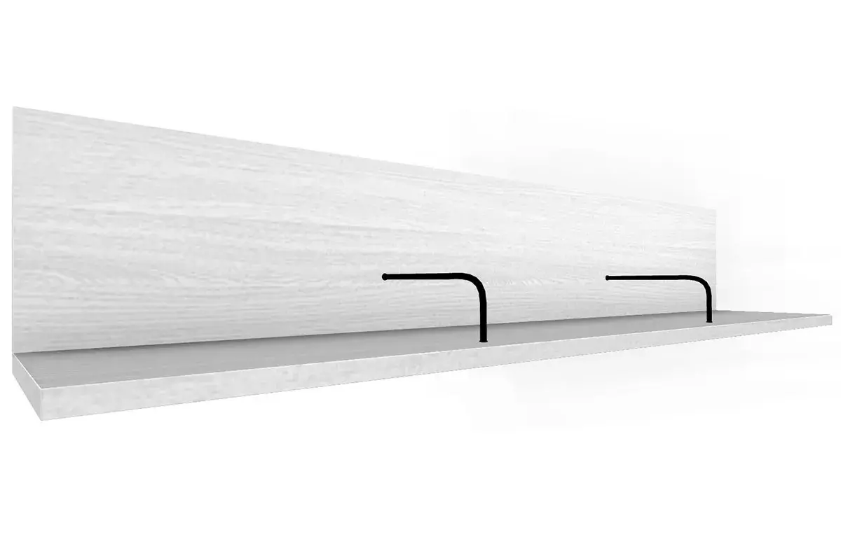 Детская Грейс композиция 10 (Снежный Ясень/Белый Бриллиант Глянцевый) — Мебель-центр Озерцо