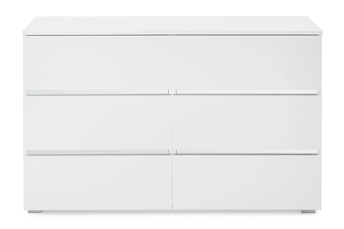 Комод широкий Линда 52 (Белый снег) — Мебель-центр Озерцо