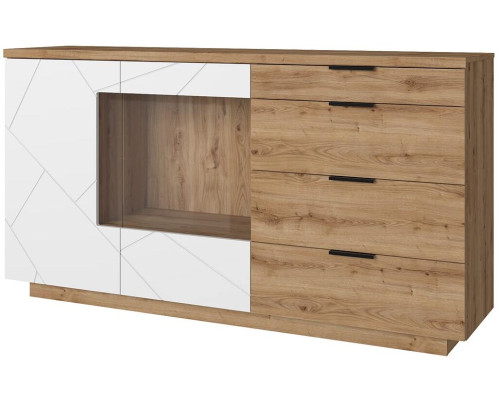 Кайлас Дуб наварра / эко джелато Тумба 2V4S - заказать на Ozerco.com Кайлас Дуб наварра / эко джелато Тумба 2V4S — Мебель-центр Озерцо