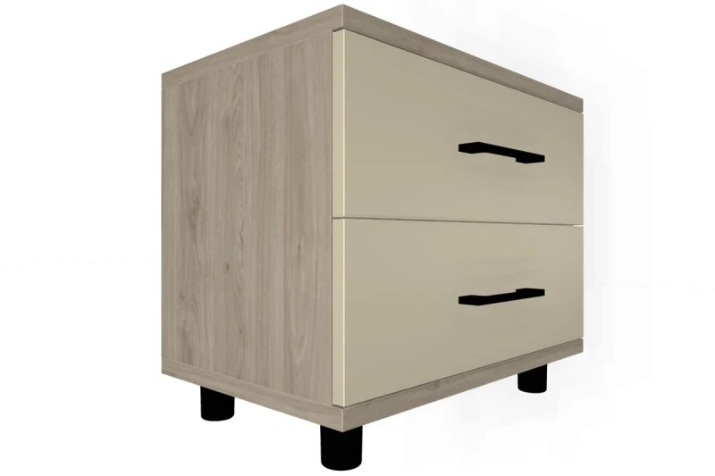 Тумба ТБ-5061-ГС-КМ (Гикори Джексон Светлый/Кашемир Матовый) — Мебель-центр Озерцо