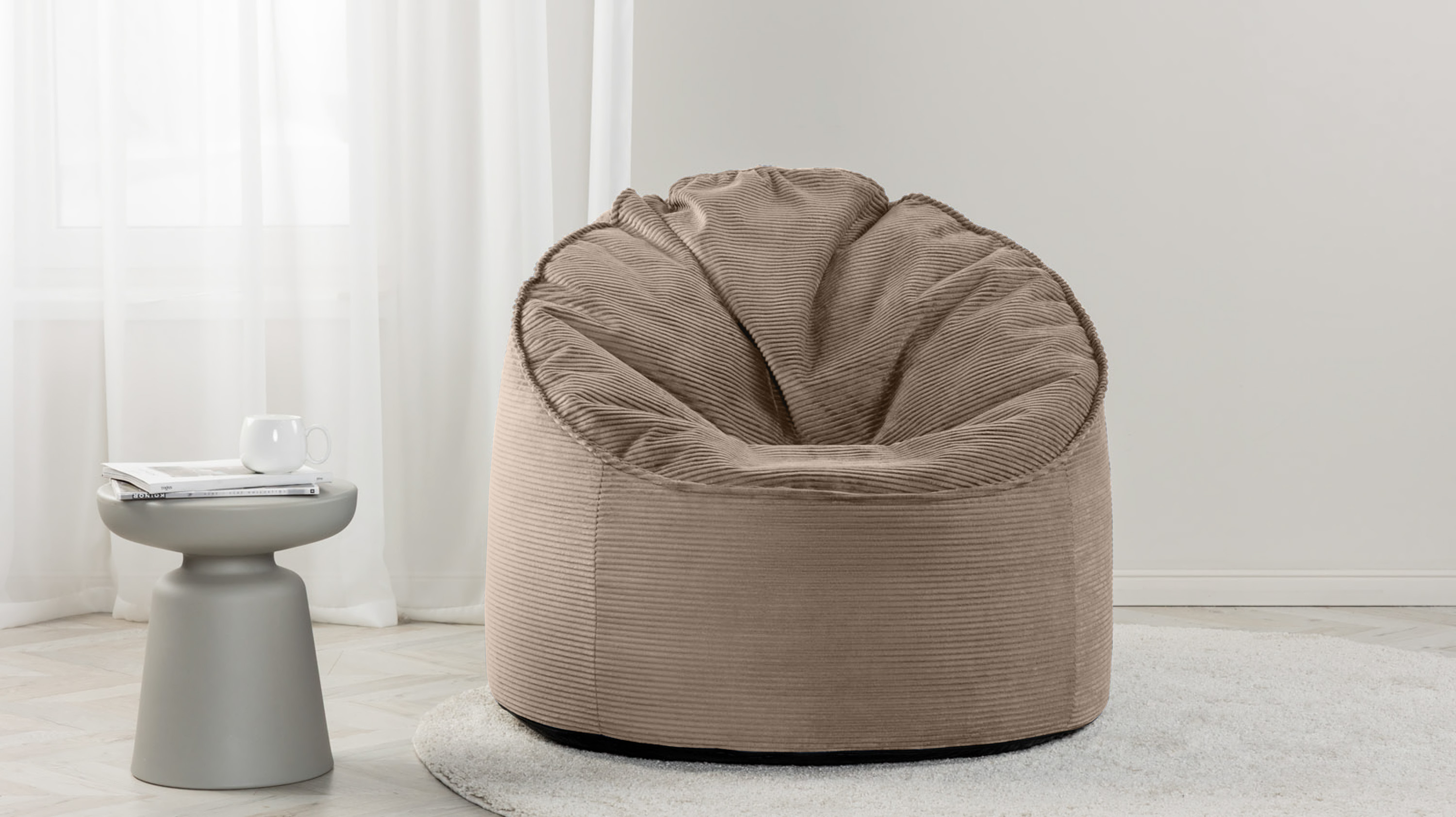 Кресло-мешок Borsa,Тк. Cilium Brown 100x100 — купить в Озерце