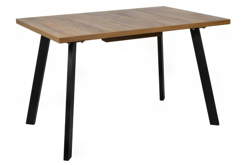 Стол Борг раздвижной 120х80 (Муар черный/Таксония Медовая) СРП С-021 - купить в Озерце