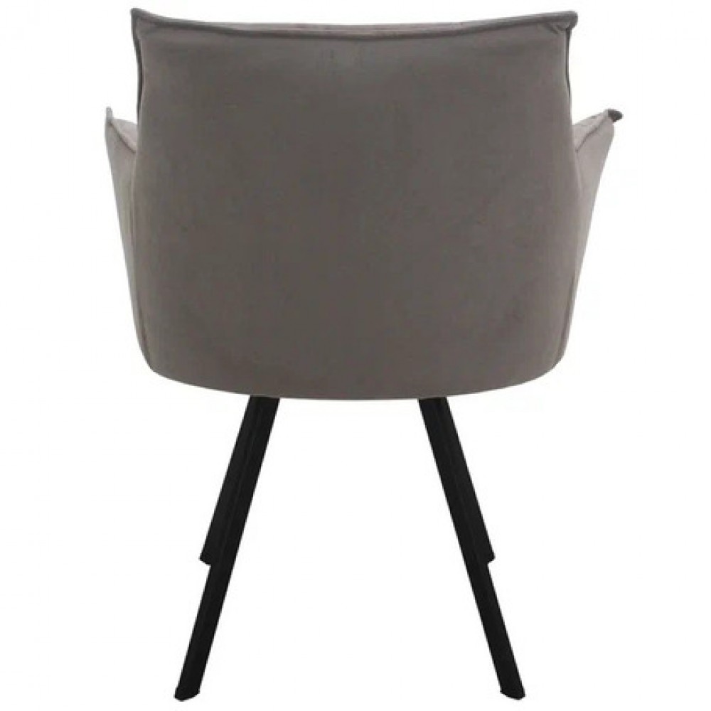 Стул-кресло поворотный 360 ИЗИ муар черный/таупе - купить в Озерце