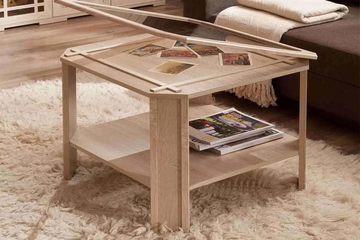 Sherlock 16 Стол журнальный дуб сонома — Мебель-центр Озерцо