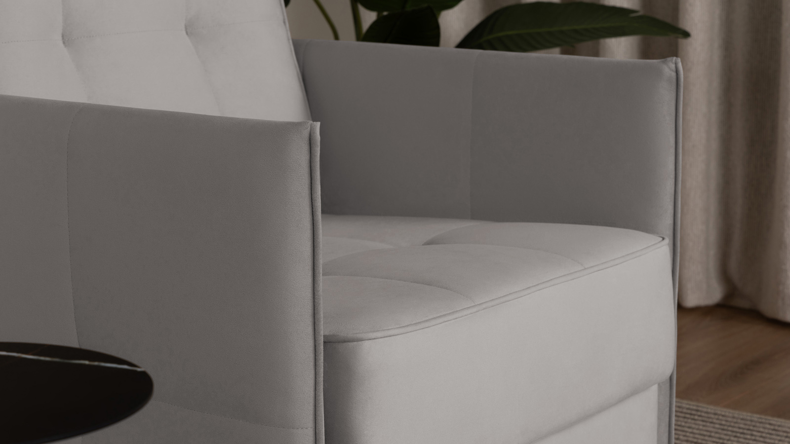 Кресло Amani Pro, Тк. Casanova Grey (подлокотник: 5 см) 73.5x89 — купить в Озерце