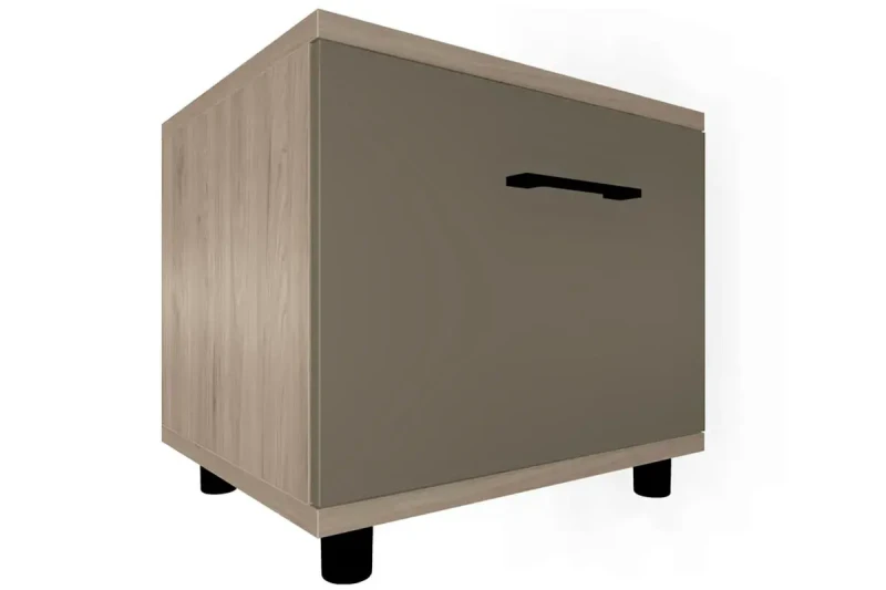 Тумба ТБ-5036-ГС-ЛМ (Гикори Джексон Светлый/Латте Матовый) — Мебель-центр Озерцо