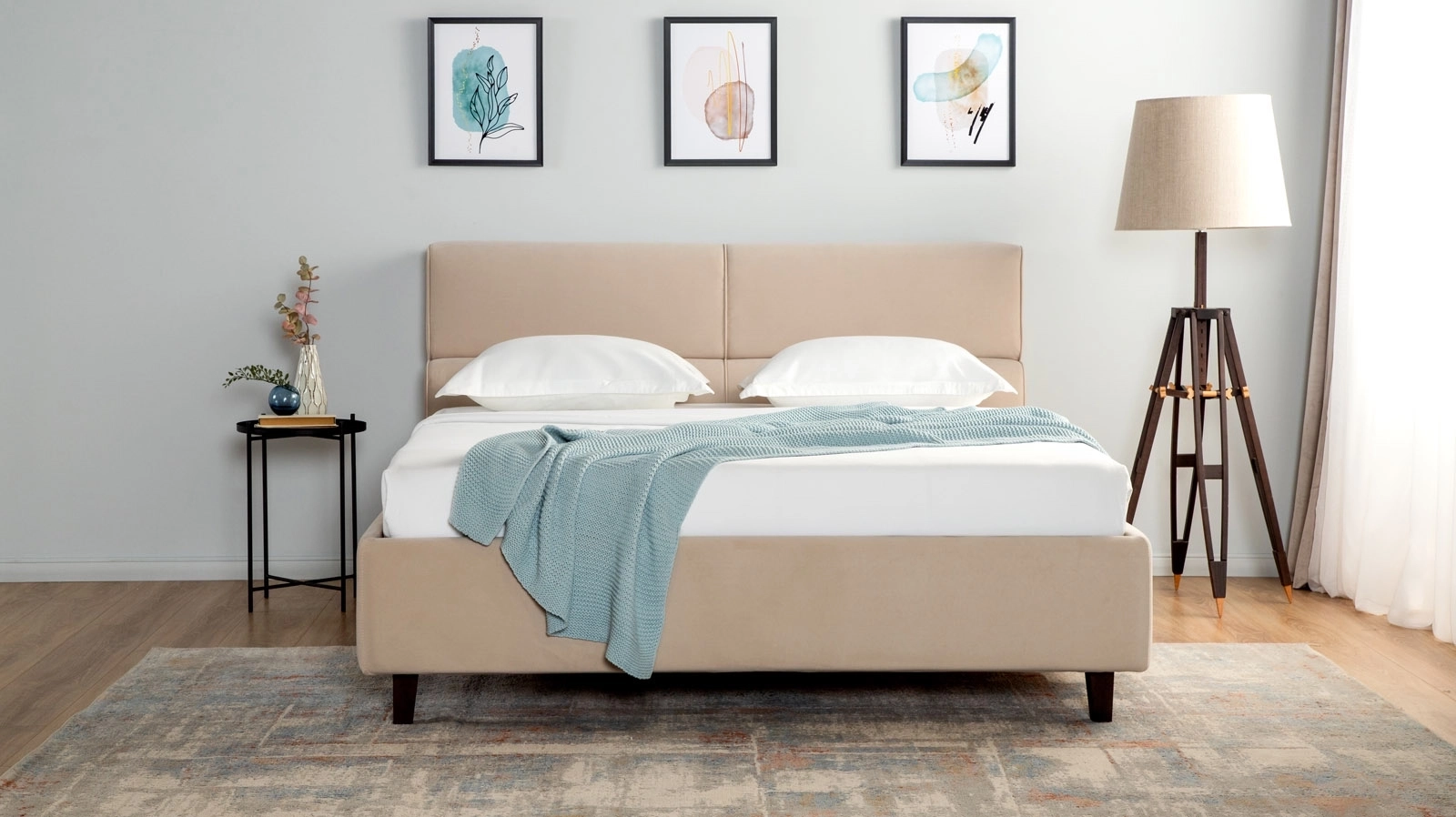 Кровать с подъемным механизмом Flavia ткань Sky Velvet 03 180x200 - купить в Озерце