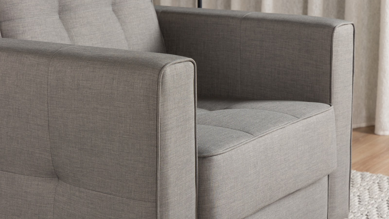 Кресло Amani Pro, Тк. Lidot grey (подлокотник: 15 см) 89x93.5 — купить в Озерце