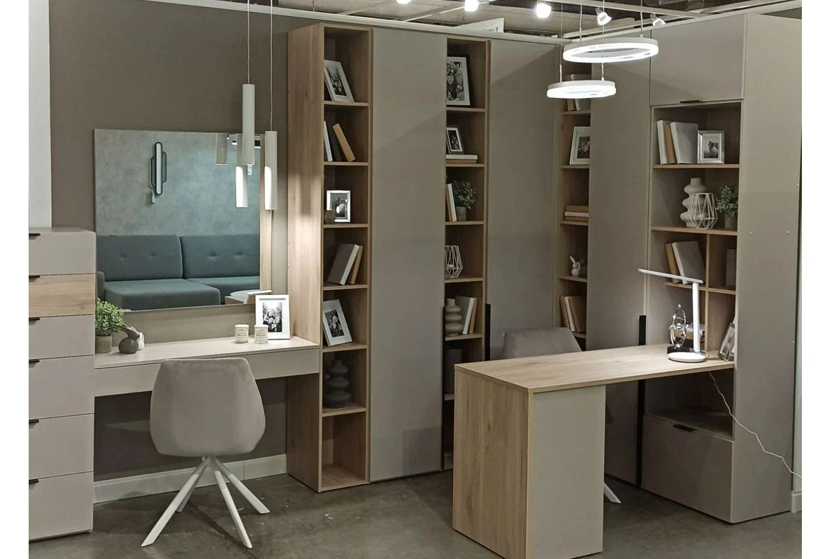 Стеллаж-стол Мария МСС 60.120 (Дымчато-серый) в мебель-центре Озерцо