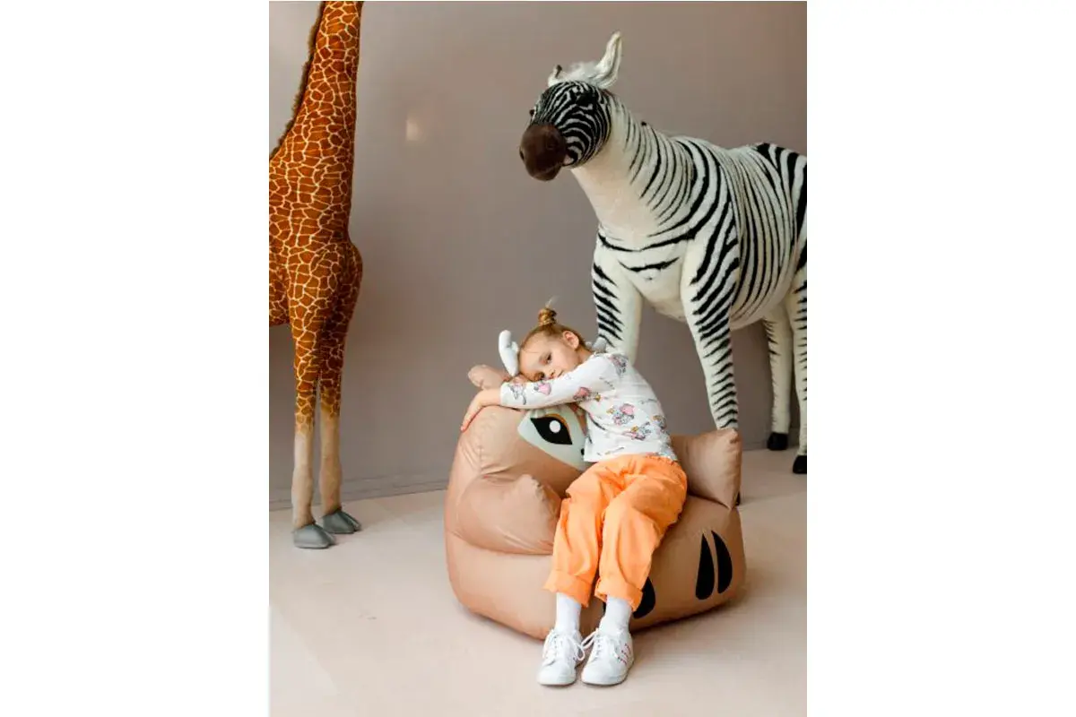 Пуфик Оленёнок L Бежевый — купить в Озерце