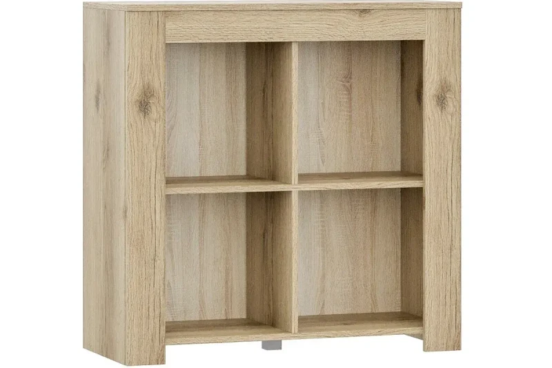 Стеллаж открытый Квадро 36 (Дуб Делано Светлый) в мебель-центре Озерцо