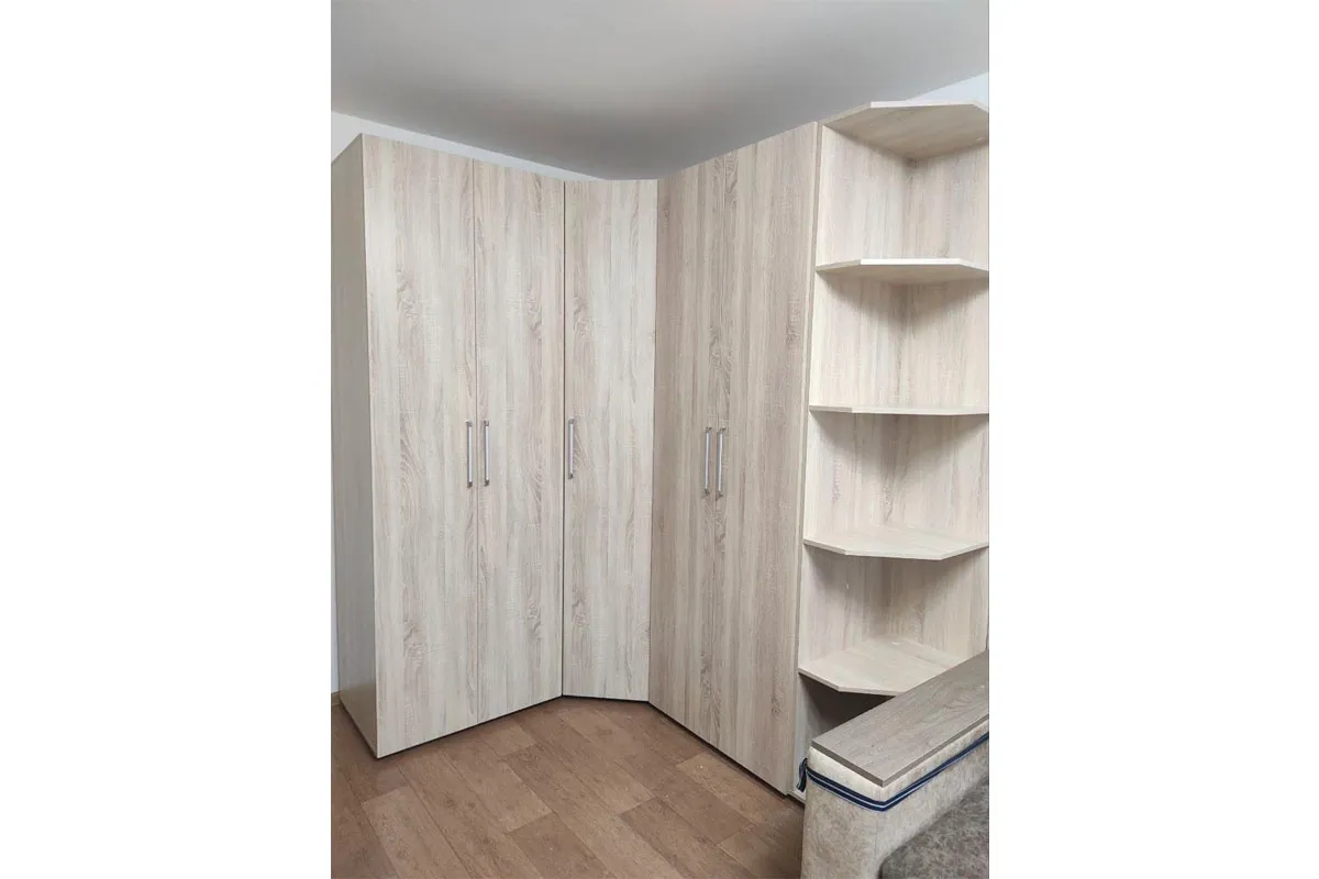 Монако 14 Полка угловая Дуб Сонома в мебель-центре Озерцо