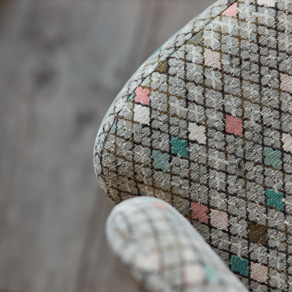 Стул МОНИКА муар розовый/ткань ромб - купить в Озерце