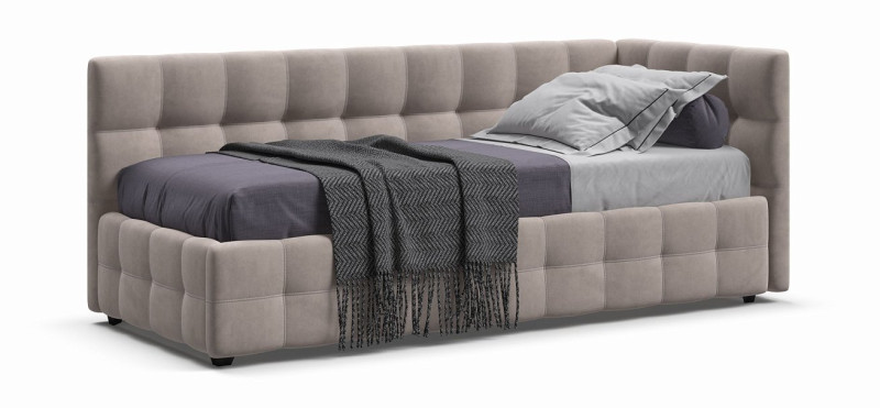 Кровать BOSS mini NEW велюр Monolit латте - купить в Озерце