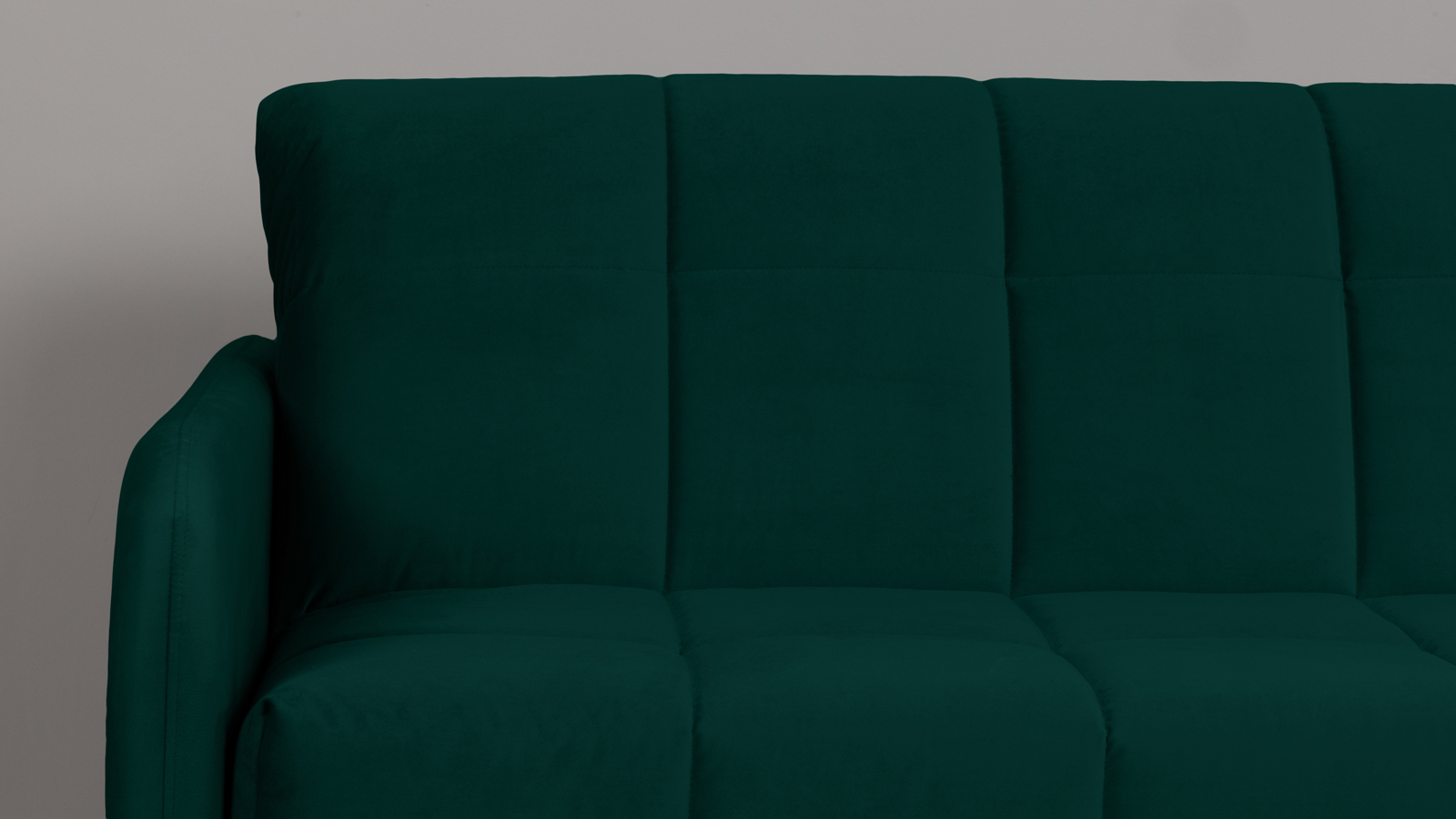 Диван угловой Domo Pro с мягкими подлокотниками, стежка квадрат, ткань Sky Velvet 42 140x216 — купить в Озерце